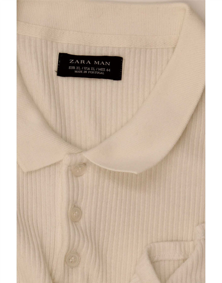 Zara Polo Shirt til mænd XL Hvid
