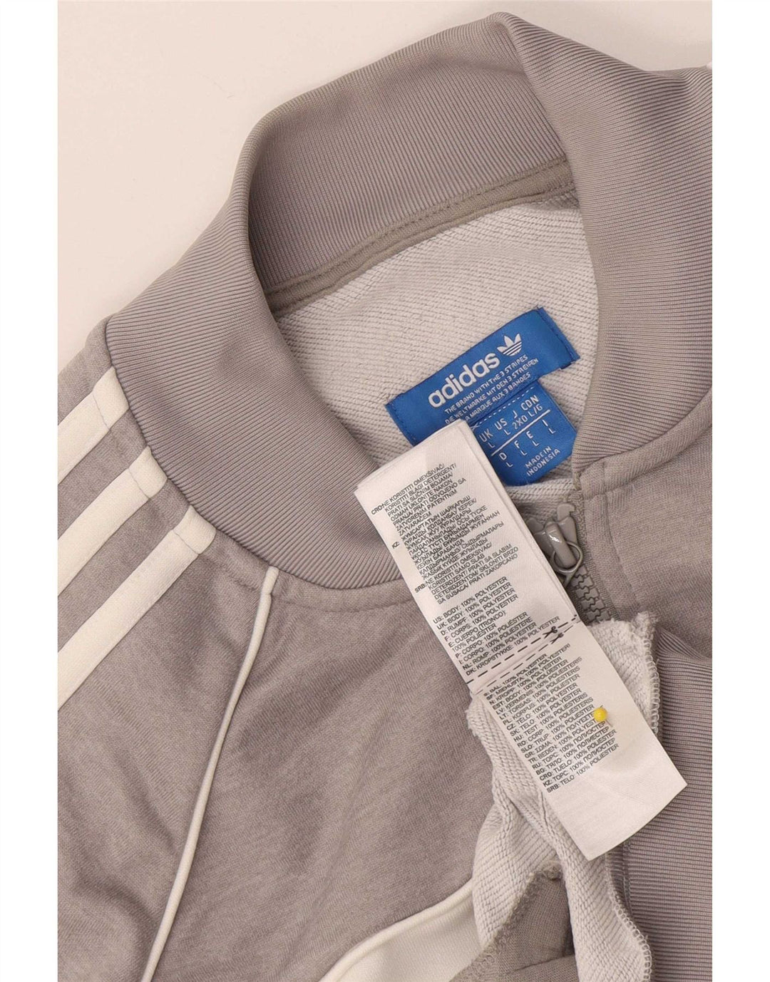 Adidas Træningsdragt til mænd Topjakke Stor Grå Colourblock Polyester
