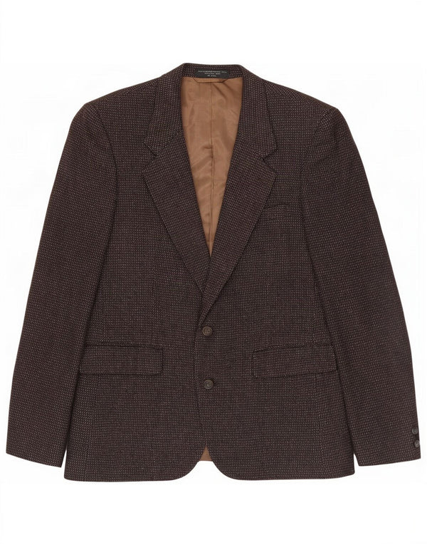 Anralfo Orsini Herre 2 Button Blazer Jacket UK 40 Large Brown Flecked