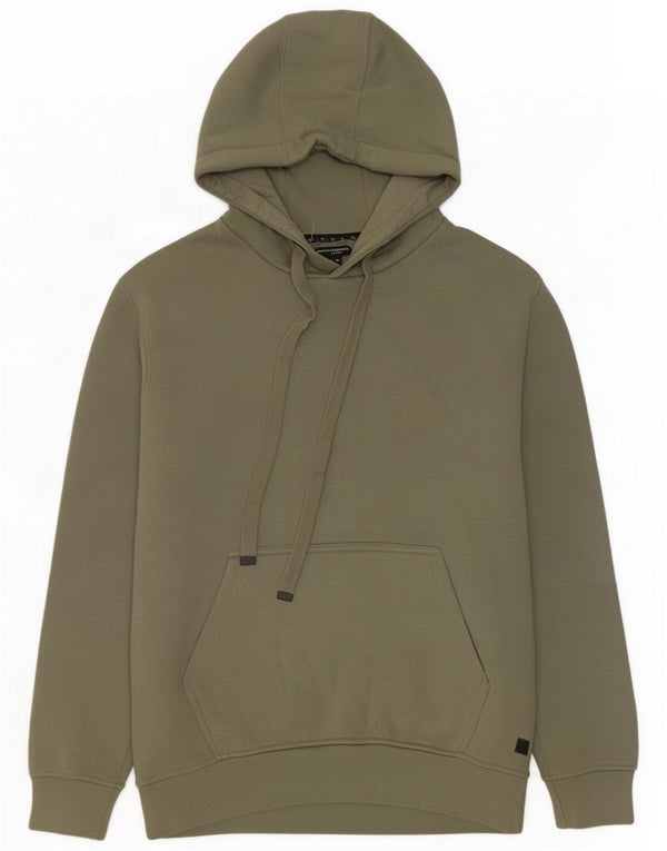 French Connection Mens Hoodie Jumper Medium Green Cotton