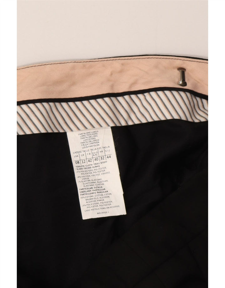 Max & Co. Lige fritidsbukser til kvinder UK 12 Medium W30 L30 Sort