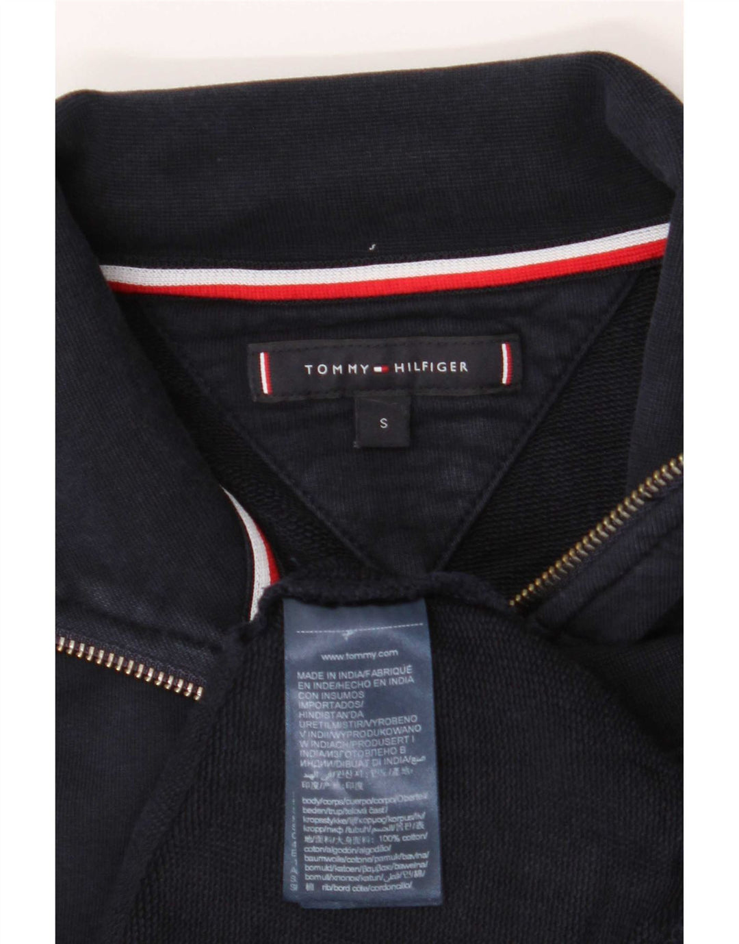 Tommy Hilfiger Træningsdragt til mænd, topjakke, lille marineblå bomuld