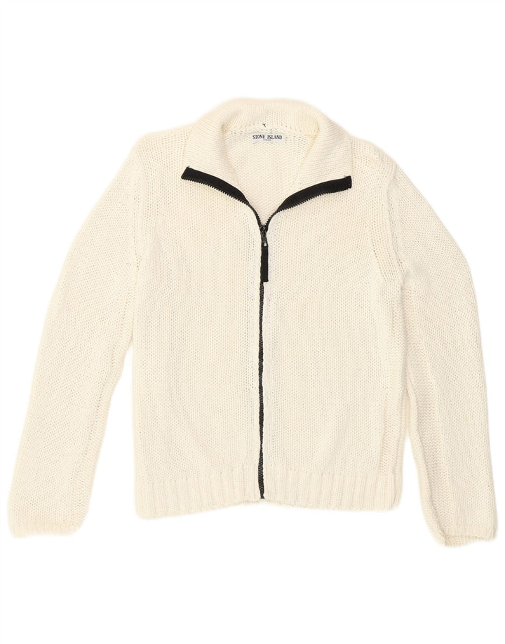 Stone Island Boys cardigantrøje 9-10 år Off White