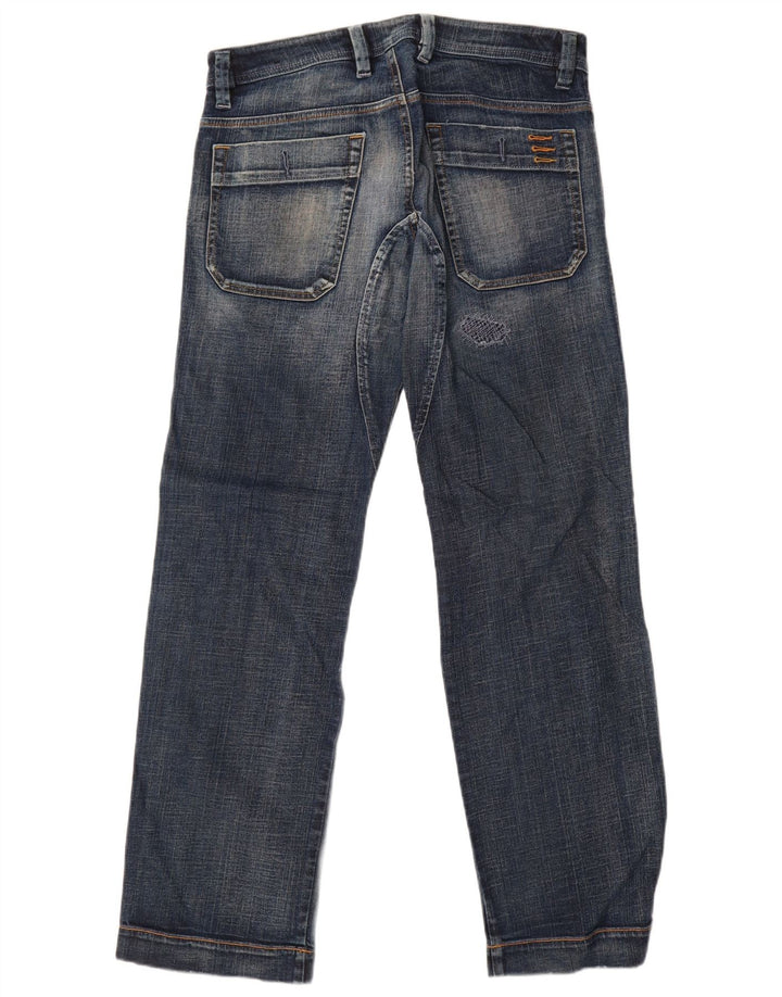 Diesel Herre Distressed Straight Jeans W31 L32 Blå Bomuld
