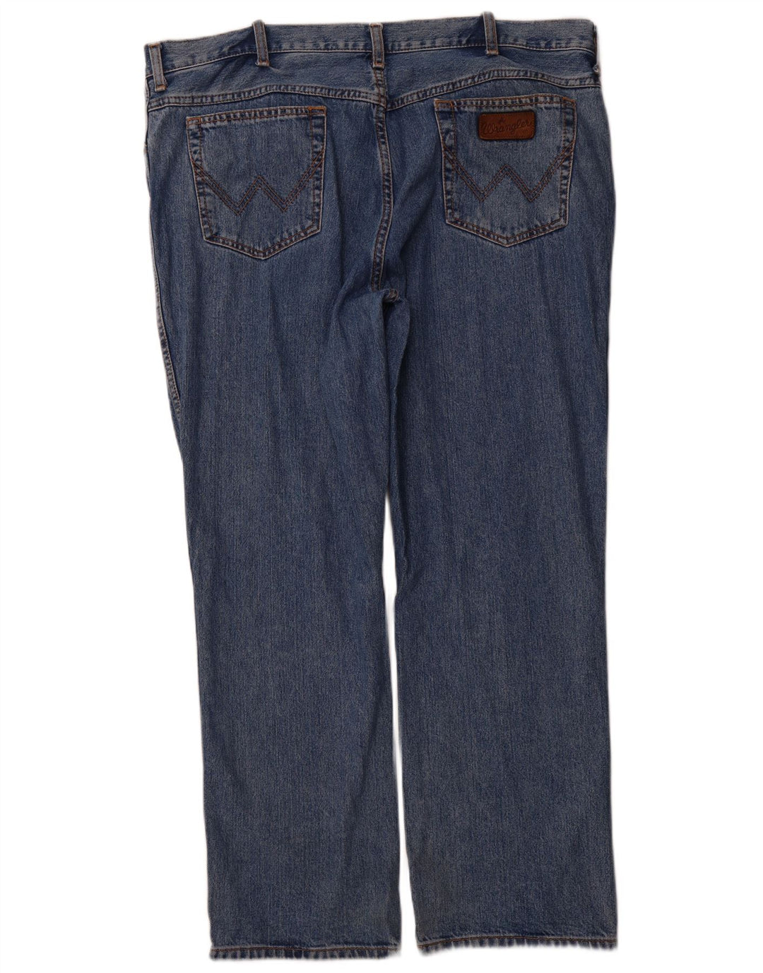 WRANGLER Herre Texas Straight Jeans W42 L30 Blå Bomuld