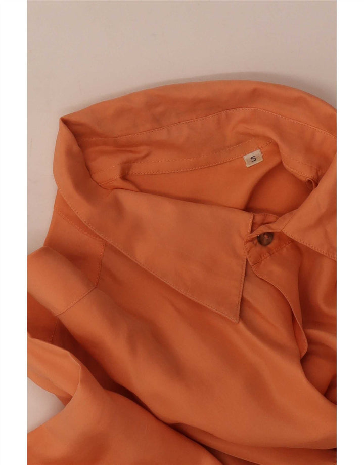 Vintage herreskjorte lille orange silke