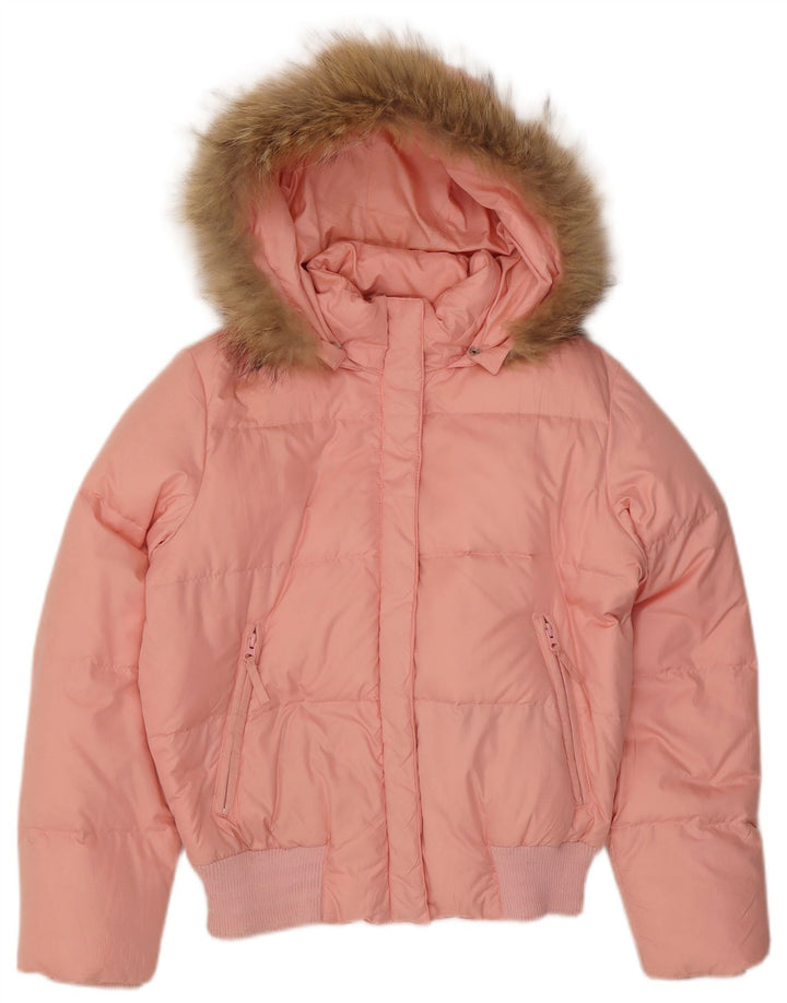 Adidas hættejakke til kvinder UK 12 Medium Pink Polyester