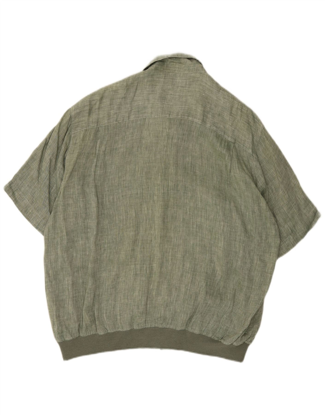 NAZZARENO G. Kortærmet herreskjorte XL Grøn hør