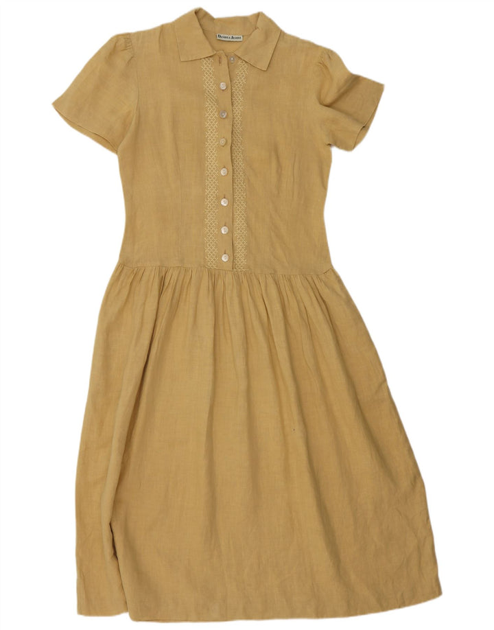 Daniela Jasoni Dame Maxi Dress IT 40 Small Beige Linen