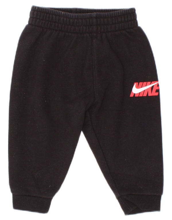 Nike Baby Boys Graphic Joggers træningsdragt bukser 6-9 måneder sort bomuld