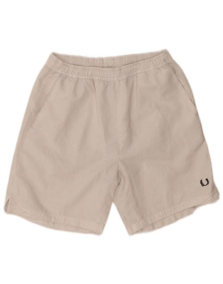 Fred Perry Herre Regular Fit Sportshorts Medium White Polyester