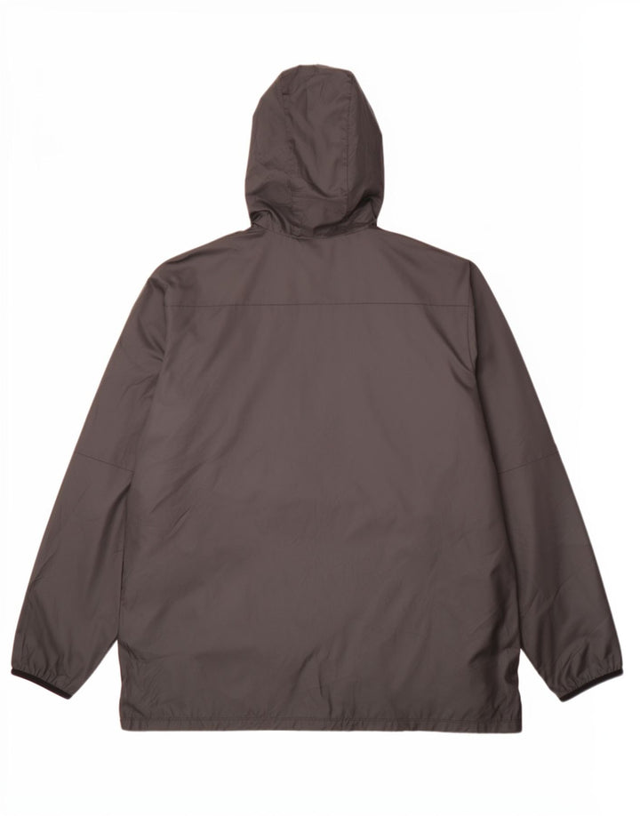 Nike Grafisk regnjakke med hætte til mænd UK 42 XL sort polyester