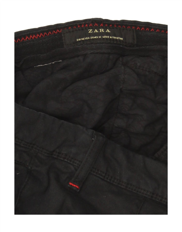 Zara Herre Slim Chino Bukser EU 40 Medium W31 L30 Sort
