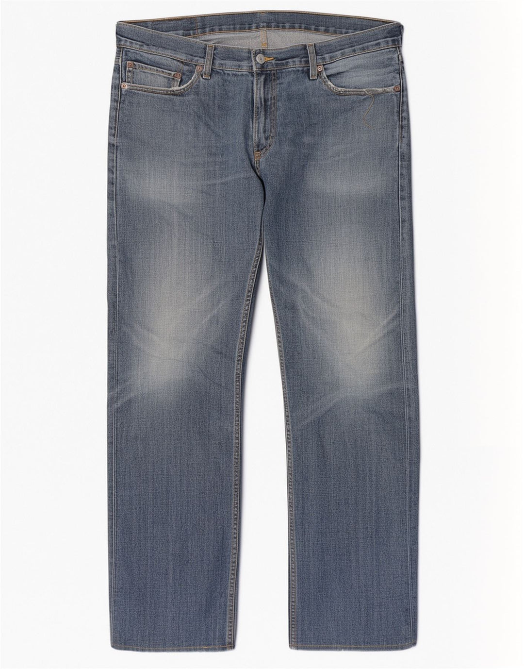 Levi's Herre 514 lige jeans W36 L31 blå bomuld