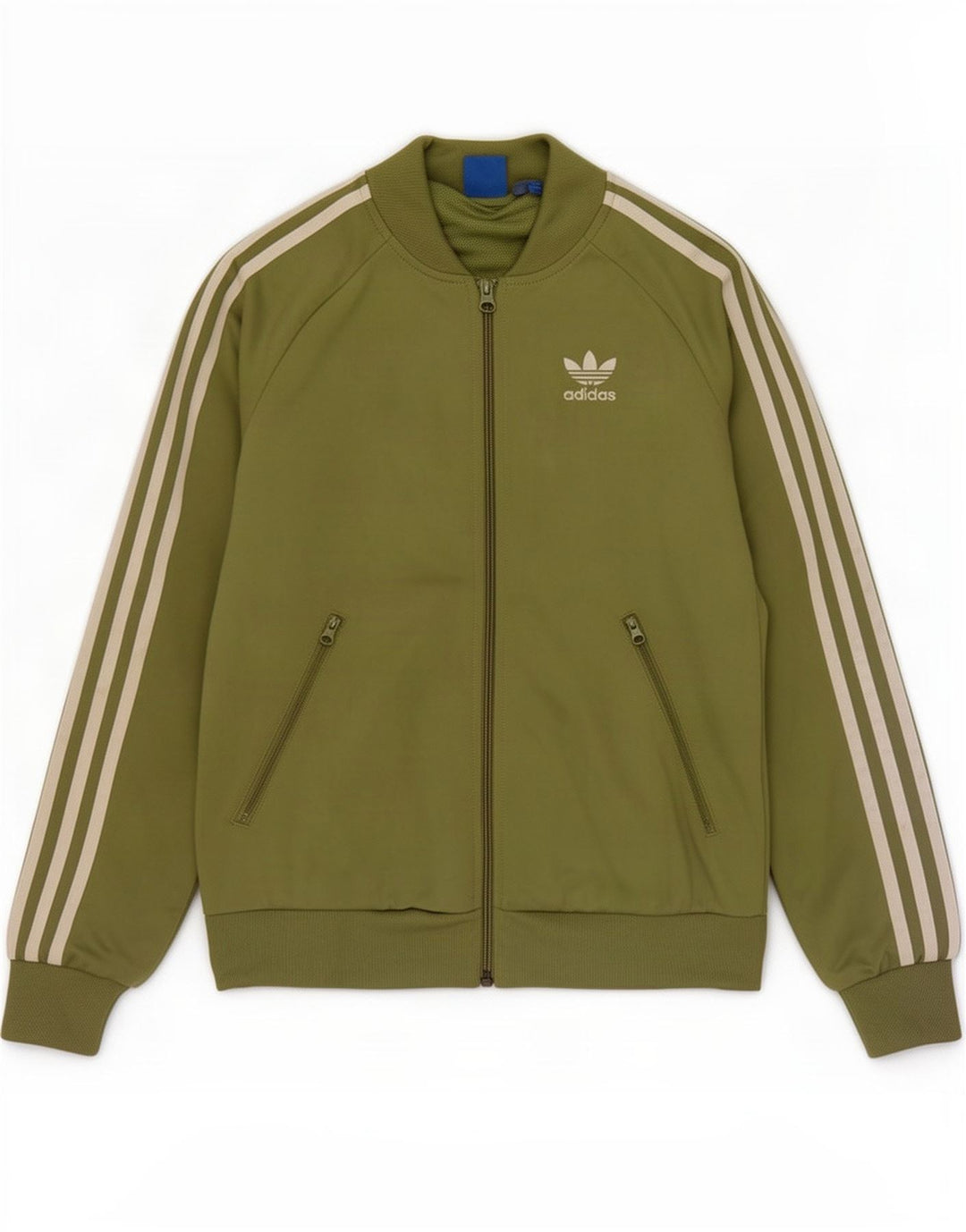 Adidas Dame Grafisk Træningsdragt Topjakke UK 8 Lille Grøn Polyester