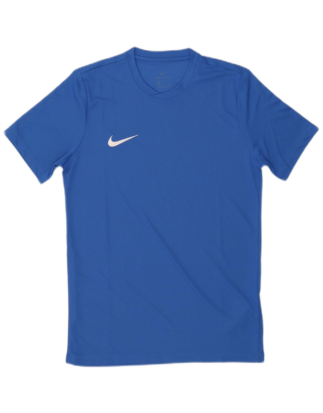 Nike Herre Dri Fit grafisk T-shirt top mellemblå polyester
