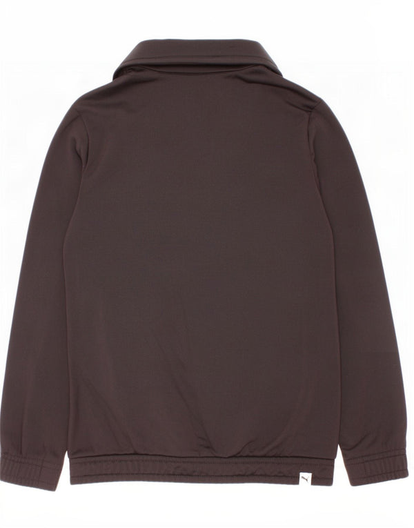 Puma træningsdragt topjakke til piger 9-10 år Sort Colourblock Polyester
