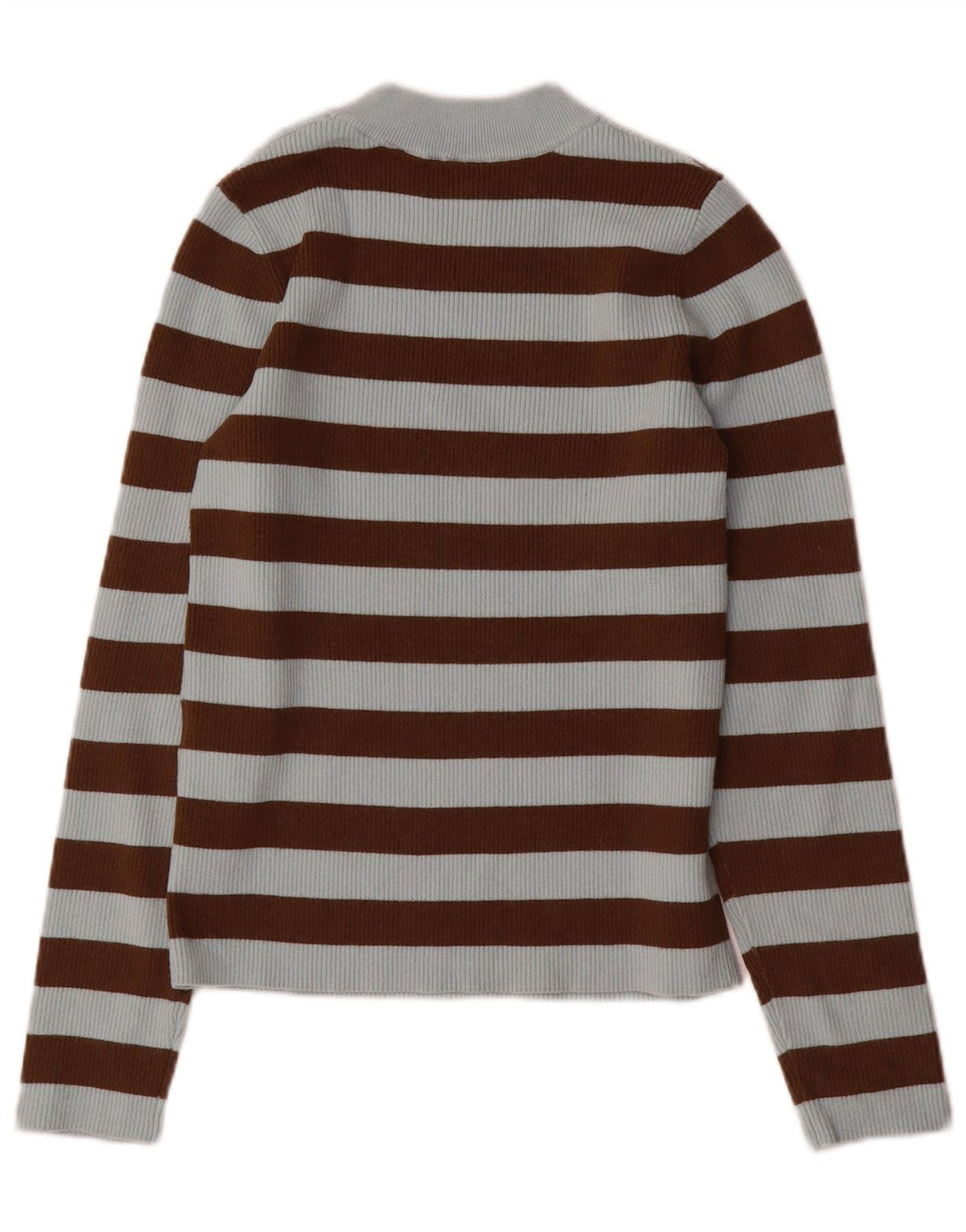 Levi's dame sweater med rund hals DK 12 mellemblå stribet akryl
