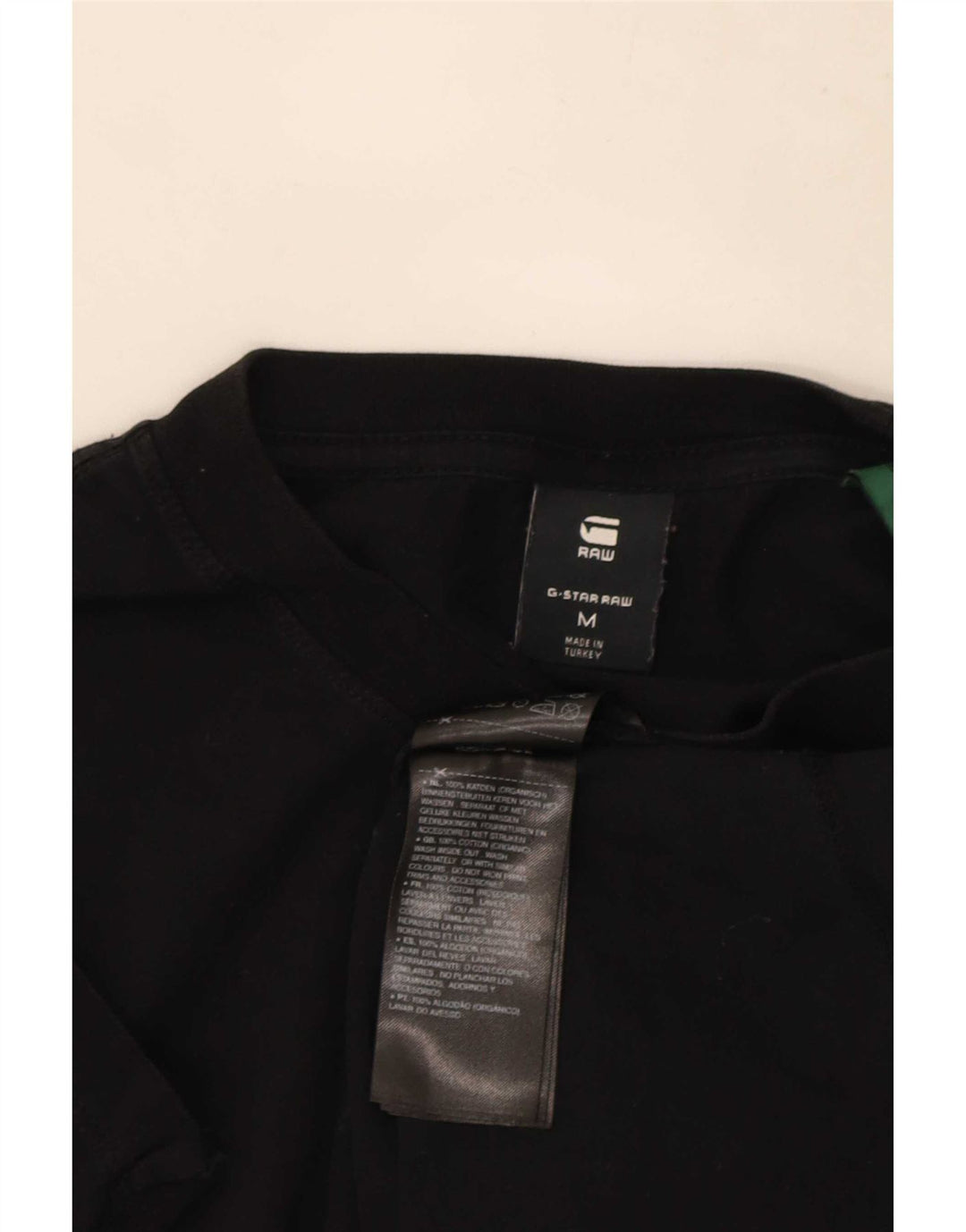 G-Star Herre Grafisk T-Shirt Top Medium Sort Bomuld