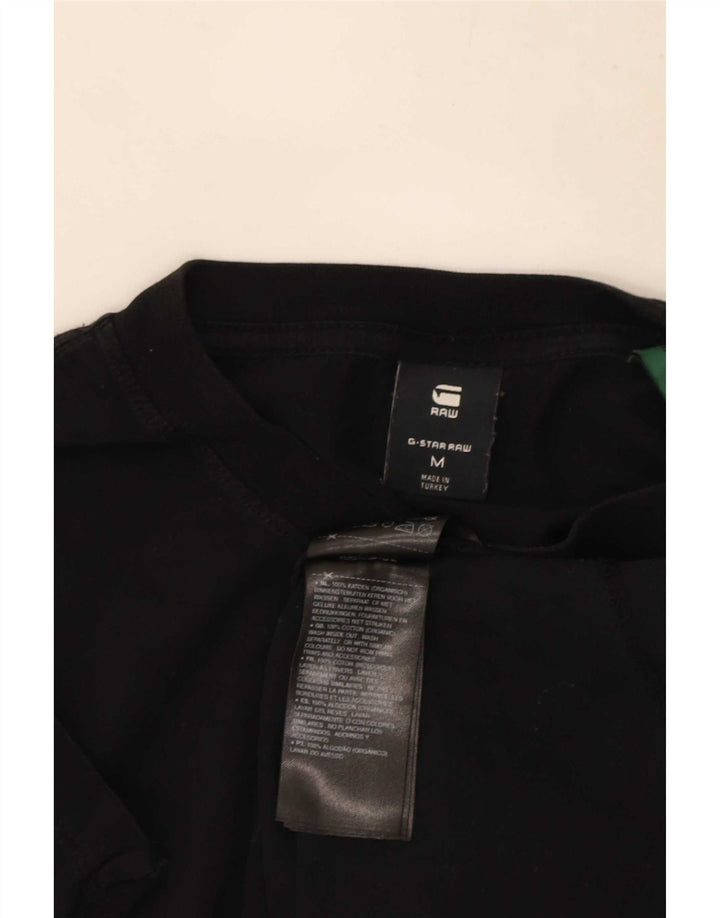 G-Star Herre Grafisk T-Shirt Top Medium Sort Bomuld