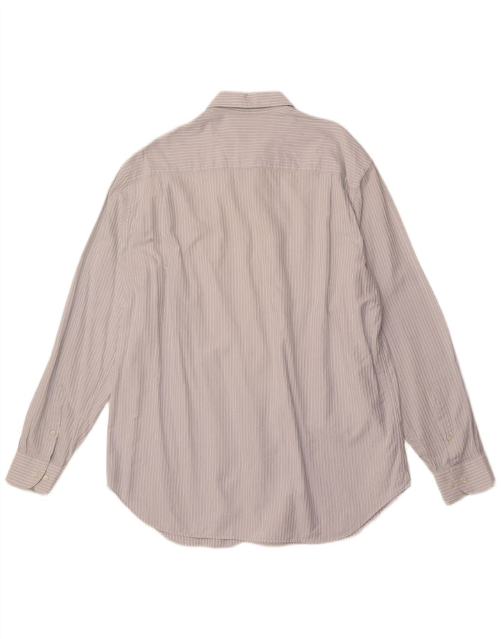 ARMANI COLLEZIONI Herreskjorte str. 44 17 1/2 XL Blåstribet bomuld