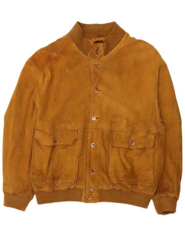 Vintage herre ruskind bomberjakke UK 42 XL Brun