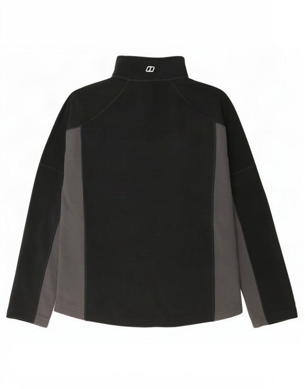 Berghaus Fleece Jumper med lynlås til mænd Medium Sort Colourblock Polyester