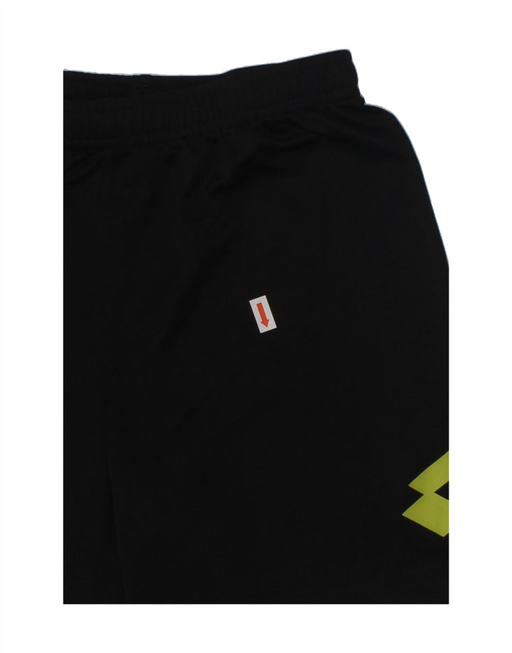 LOTTO Boys Graphic Sport Shorts 6-7 Years Black | Vintage Lotto | Thrift | Second-Hand Lotto | Used Clothing | Messina Hembry 