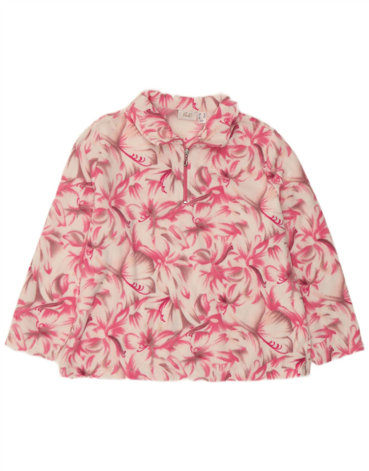 PAOLA Dame 3/4 ærmet fleecetrøje UK 20 2XL Pink Floral