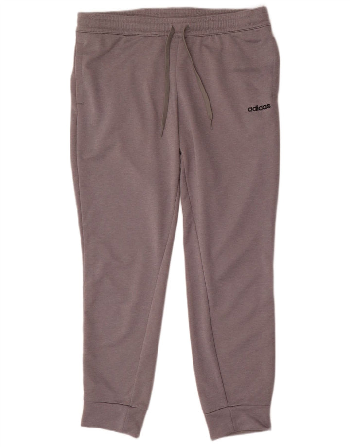 ADIDAS Womens Tracksuit Trousers Joggers UK 16/18 Large  Grey Polyester