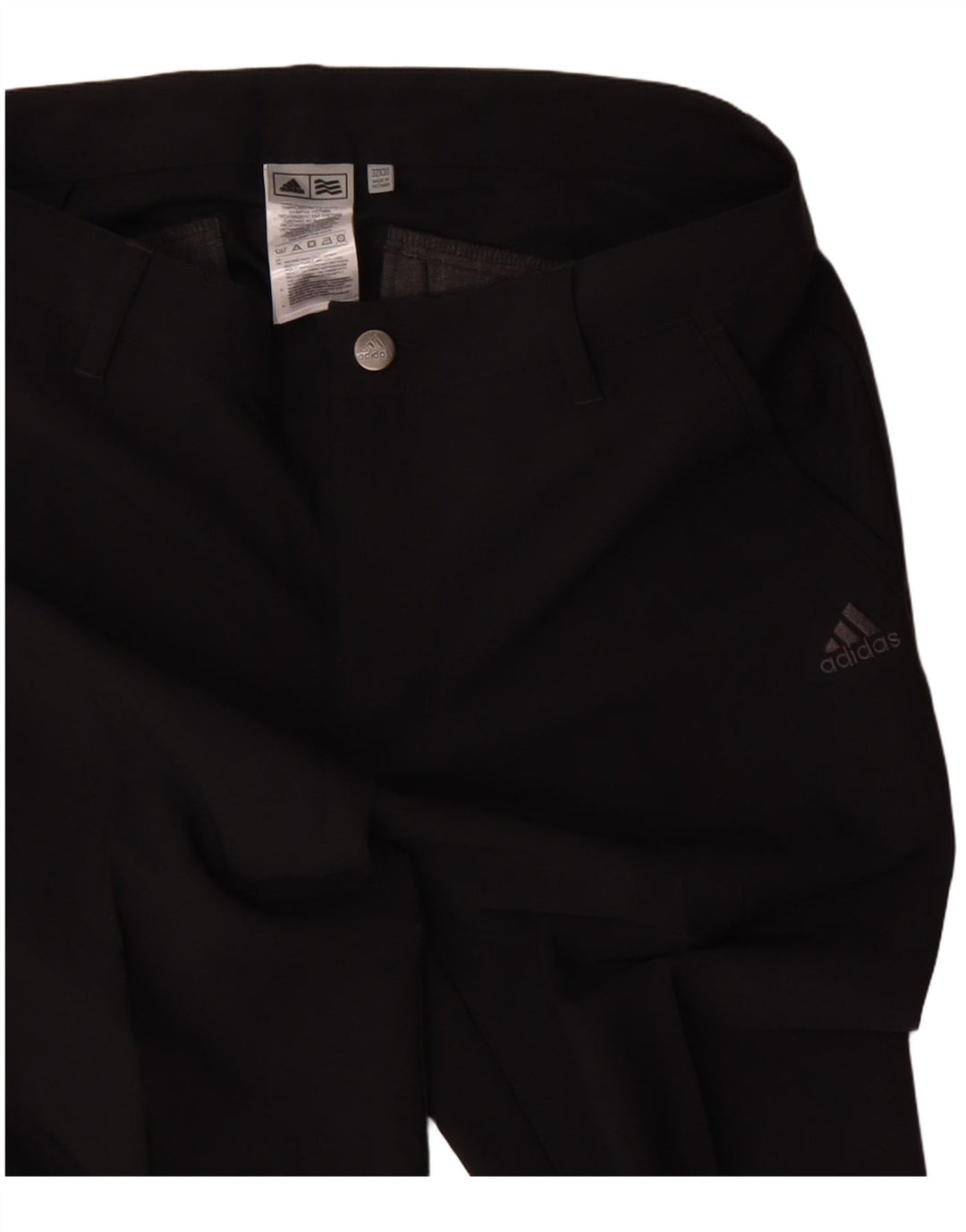 Adidas Herre Slim Chino Bukser W32 L30 Sort Polyester