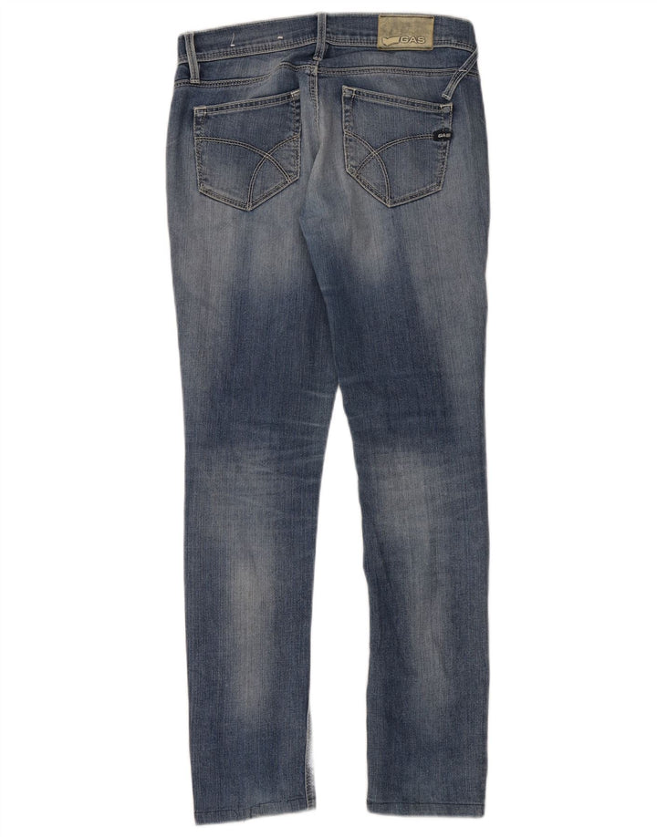 Gas Dame Slim Jeans W30 L30 Blå Bomuld