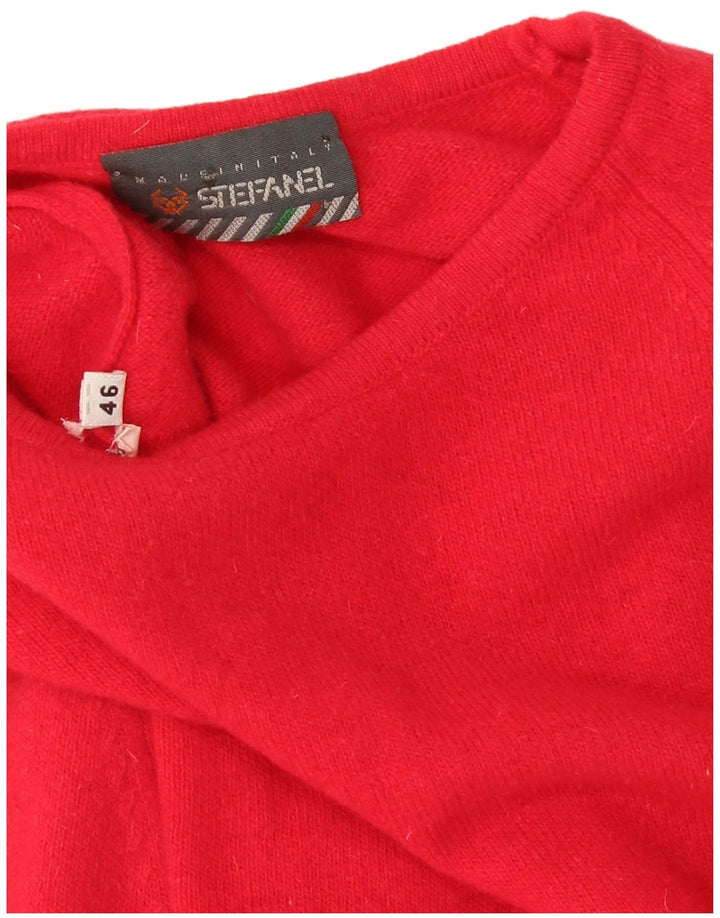 Stefanel Dame sweater med rund hals IT 46 Large Pink
