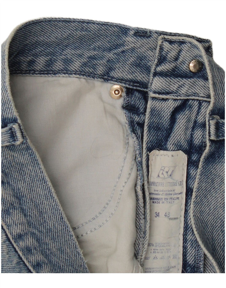 Trussardi Straight Jeans til mænd W34 L29 blå bomuld