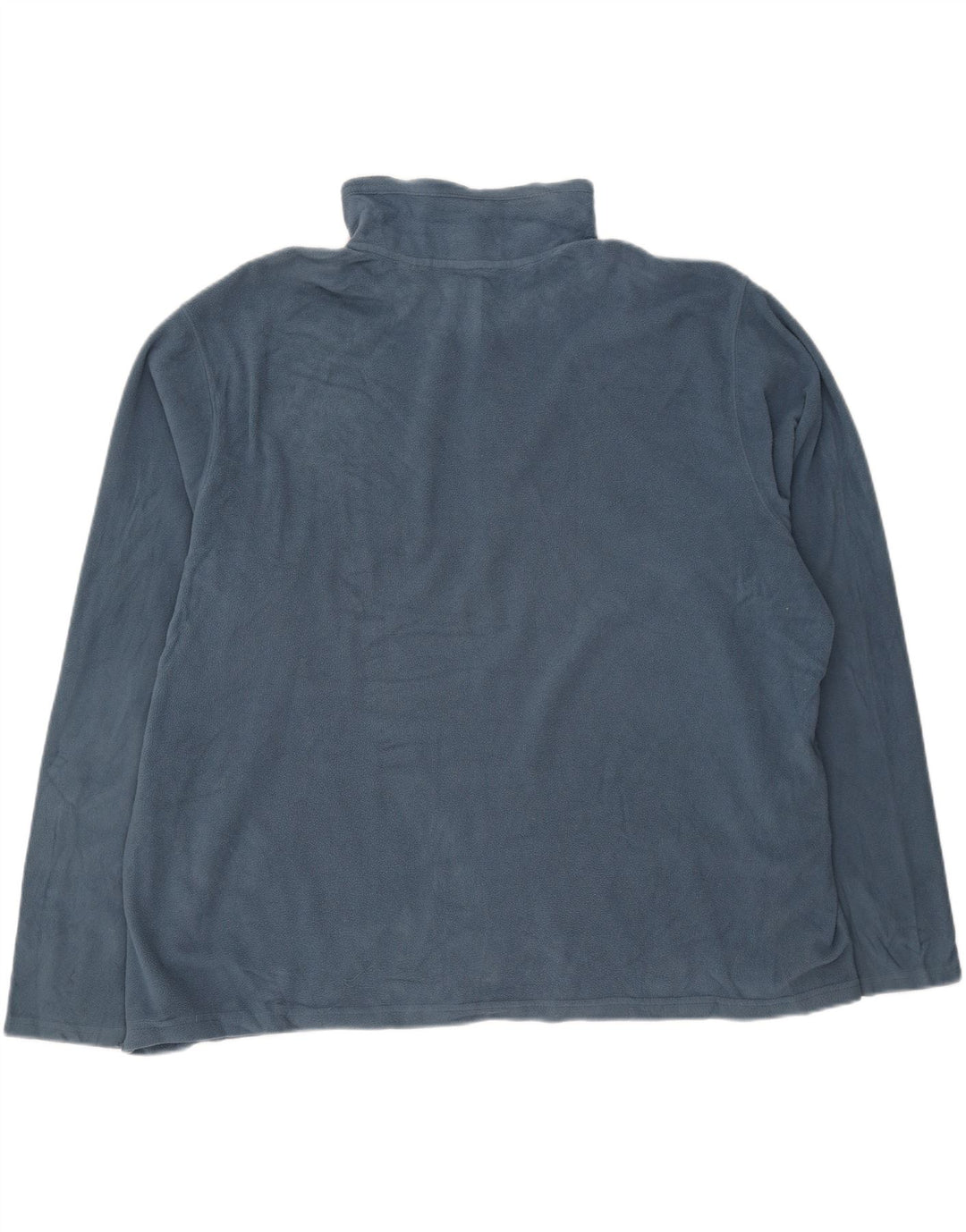 EDDIE BAUER Mens Loose Fit Zip Neck Fleece Jumper 2XL Blue Polyester Vintage Eddie Bauer and Second-Hand Eddie Bauer from Messina Hembry 