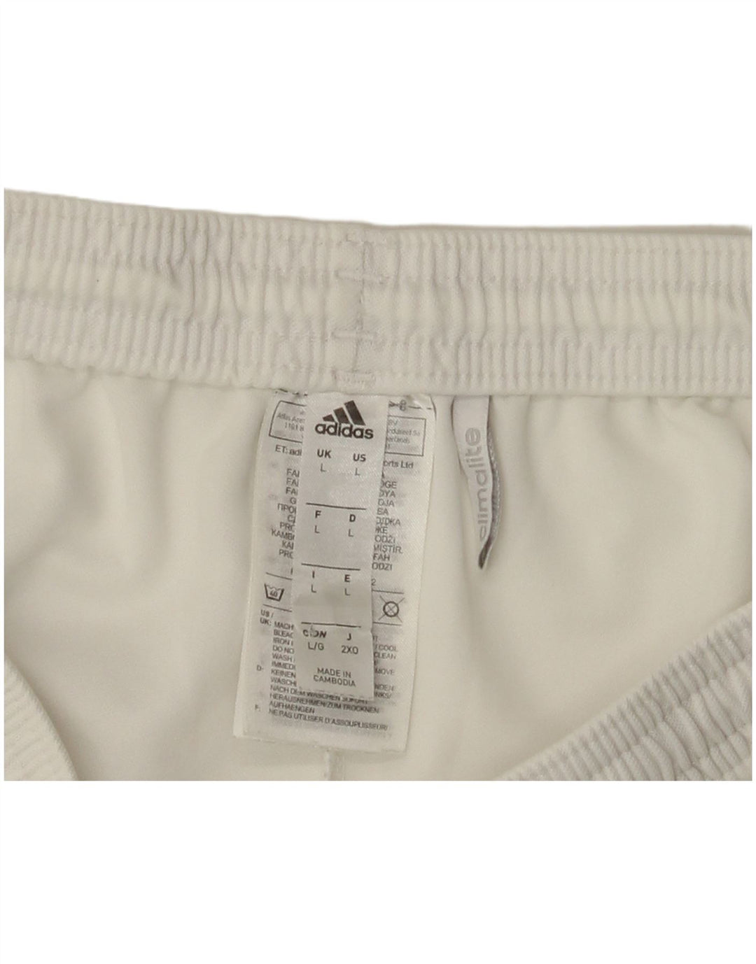 ADIDAS Herre Climalite Sportshorts Store hvide polyester