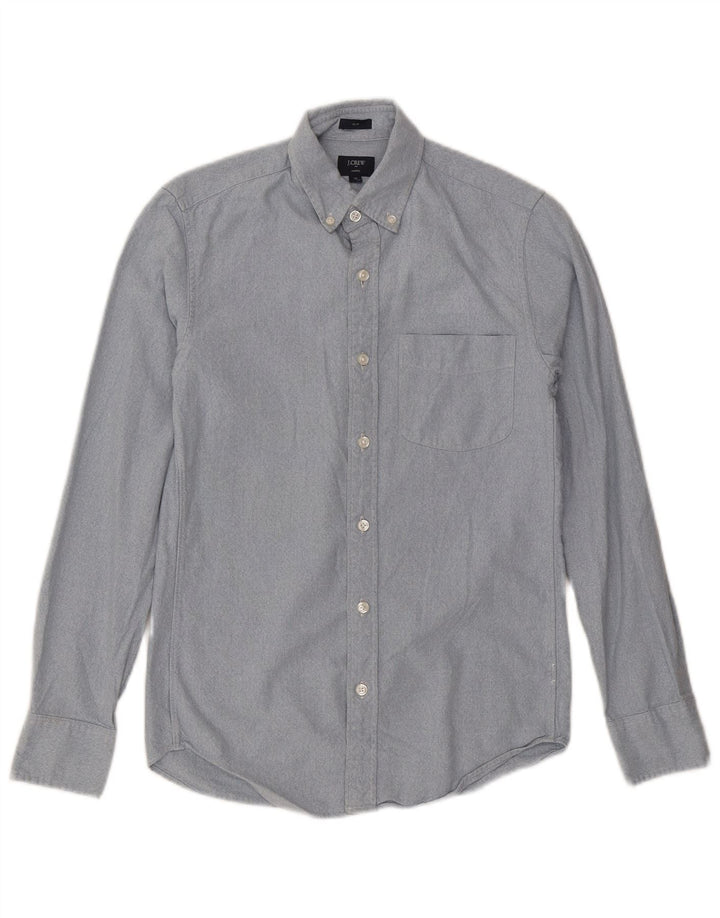 J. CREW Herre Slim Fit skjorte XS blå bomuld