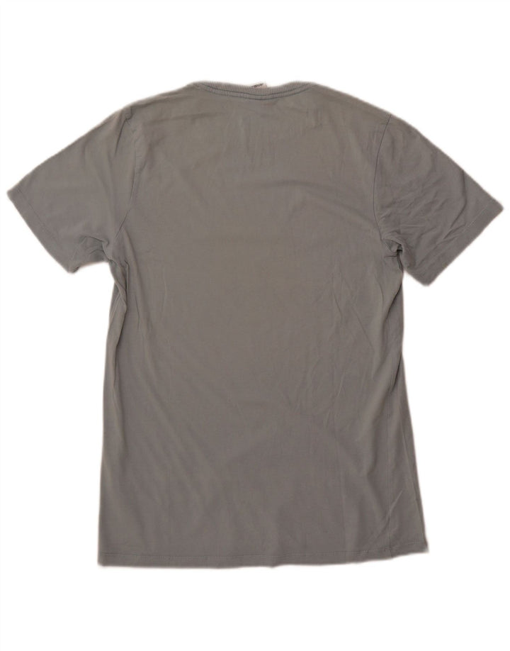 JACK & JONES Herre grafisk T-shirt Top Lille blå bomuld