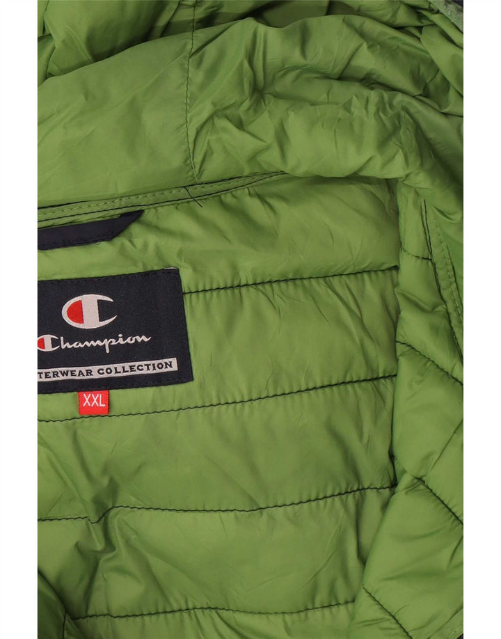 Champion Herre hættepolstret jakke UK 44 2XL marineblå polyamid