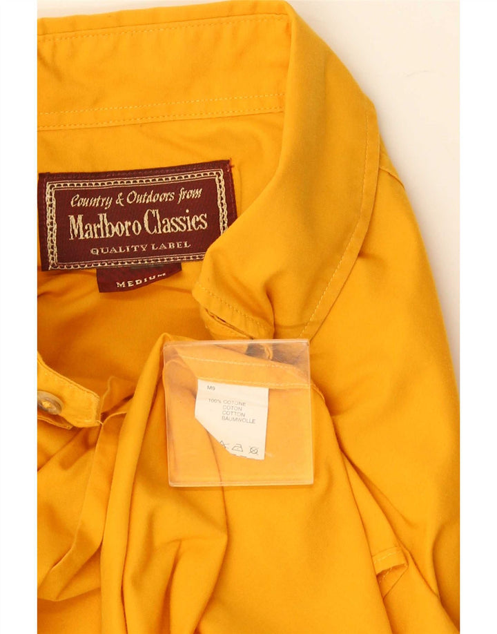 Marlboro Classics Kortærmet Herreskjorte Medium Gul Bomuld