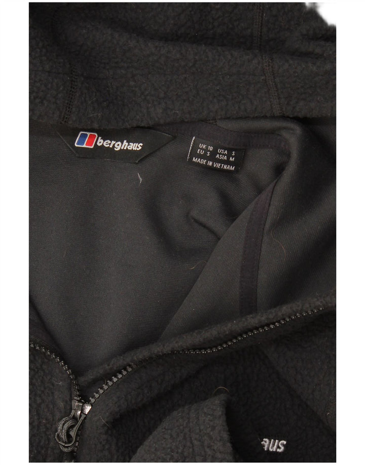 Berghaus Dame Hætte Fleecejakke UK 10 Lille Sort