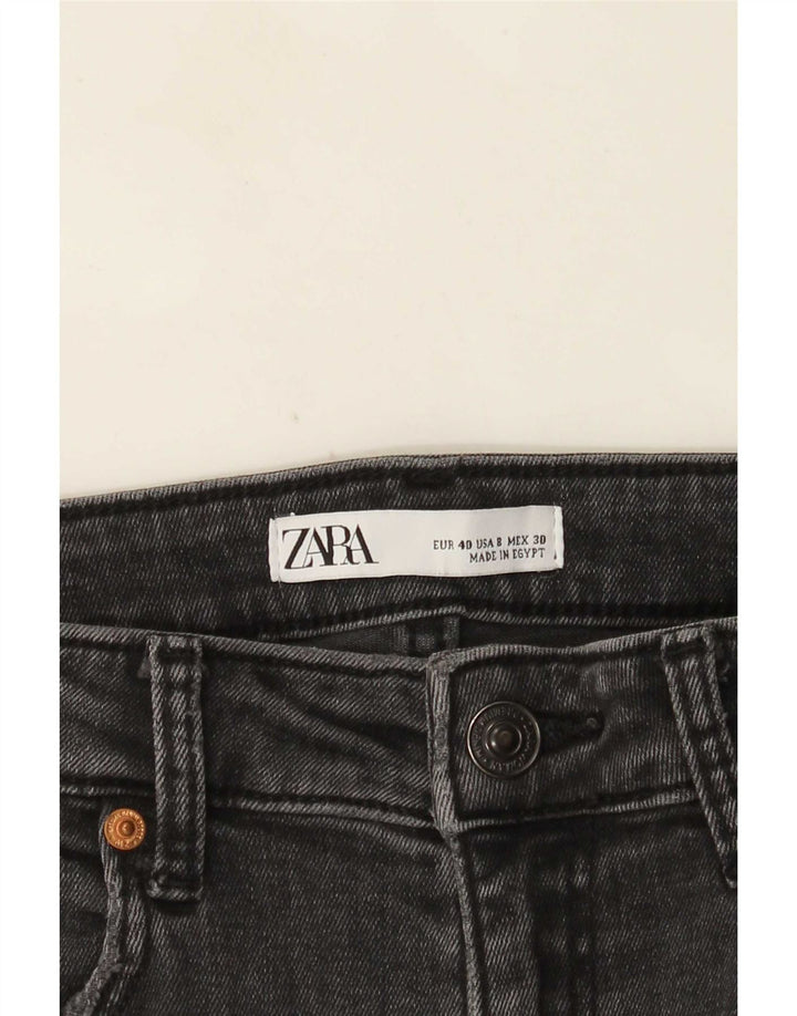 Zara Dame Distressed Skinny Jeans EU 40 Medium W30 L28 Sort