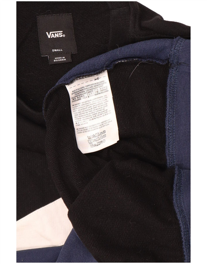 Vans Herre Sweatshirt Jumper Lille Sort Colourblock Bomuld