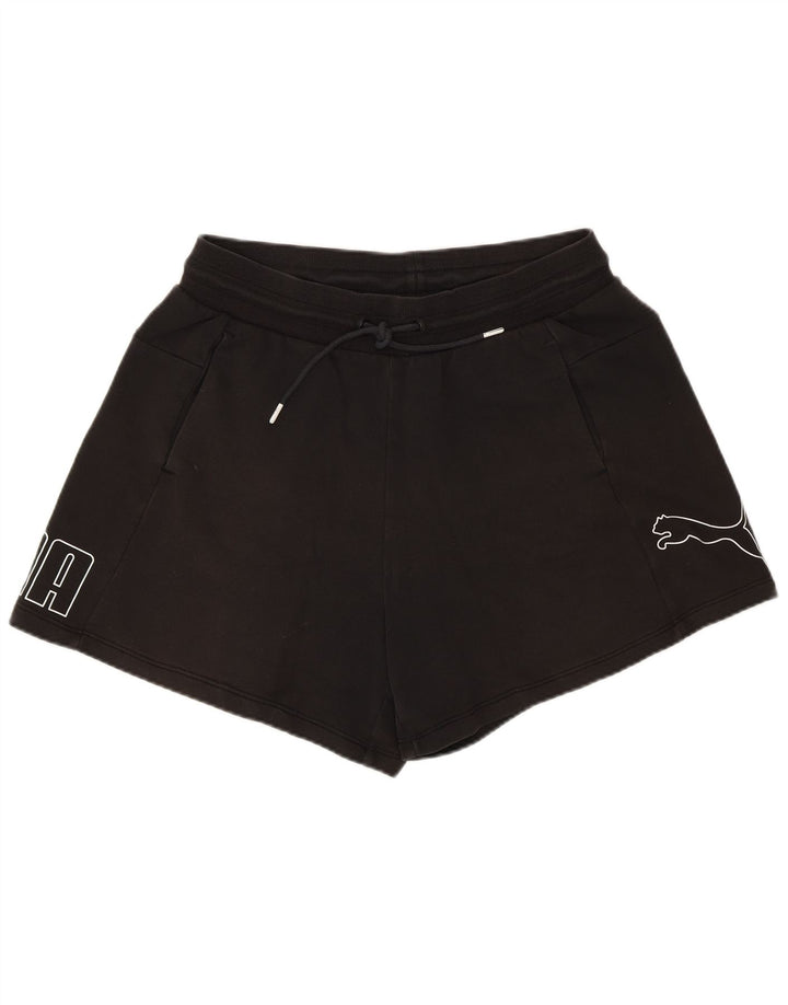 Puma grafiske sportsshorts til kvinder, store sorte