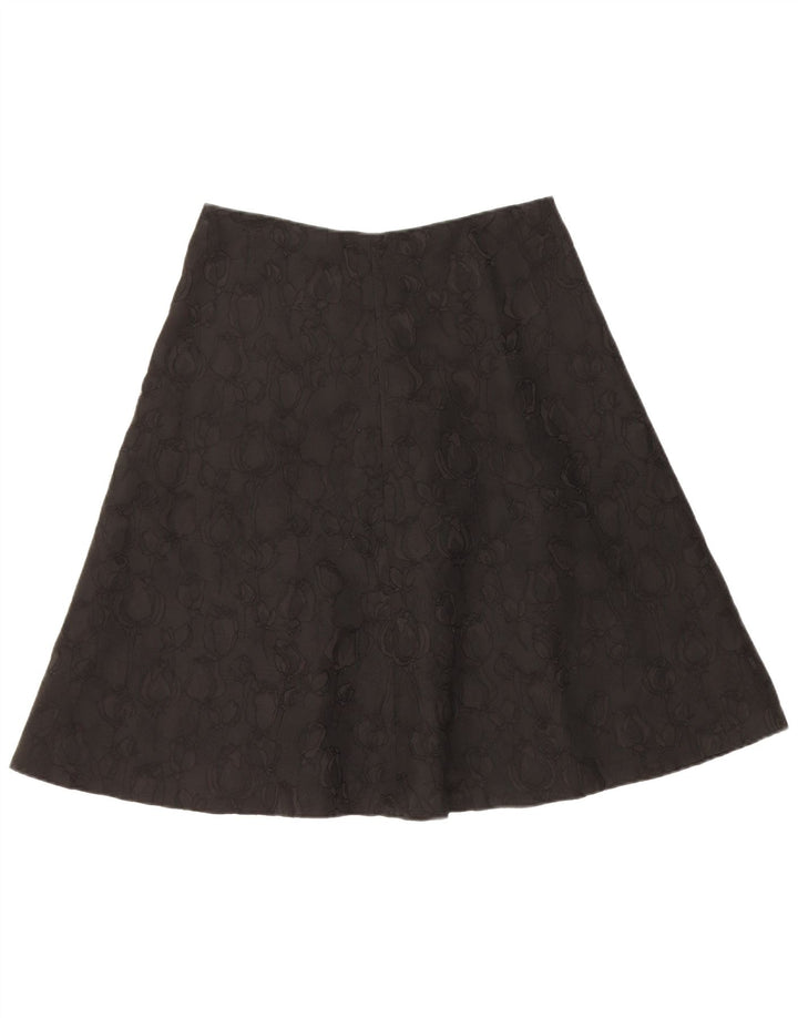 Intrend A-line nederdel til kvinder UK 12 Medium W30 Black Floral