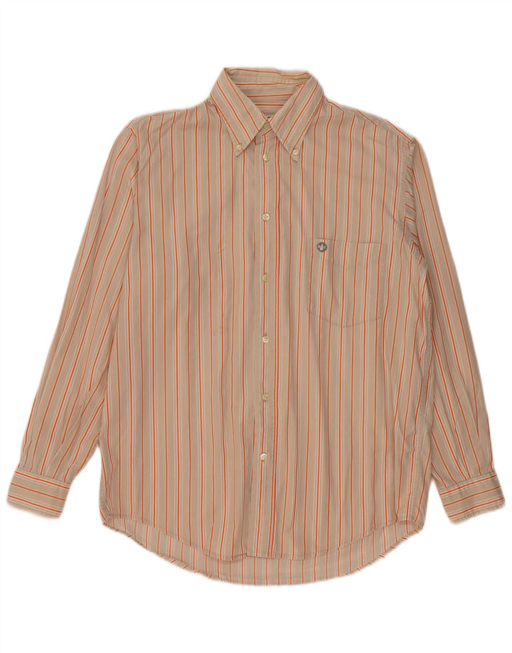 Murphy & Nye Herreskjorte Medium Beige Nålestribet bomuld