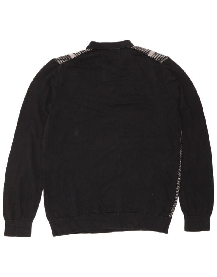 Marks & Spencer Herre Autograph Polo Neck Jumper Sweater Stor Sort