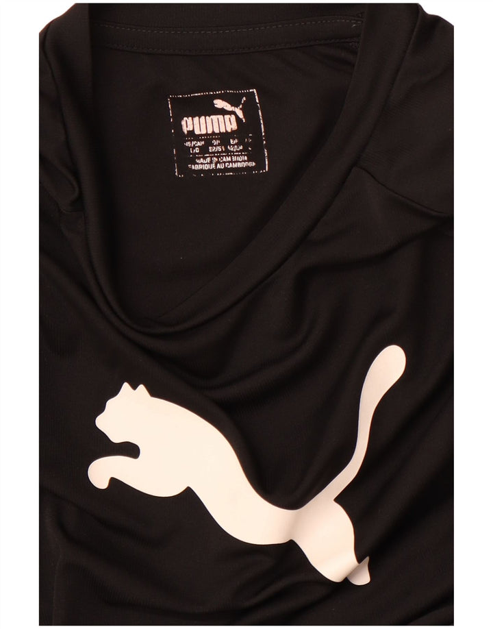 PUMA Herre grafisk T-shirt Top Stor Sort Polyester Sports