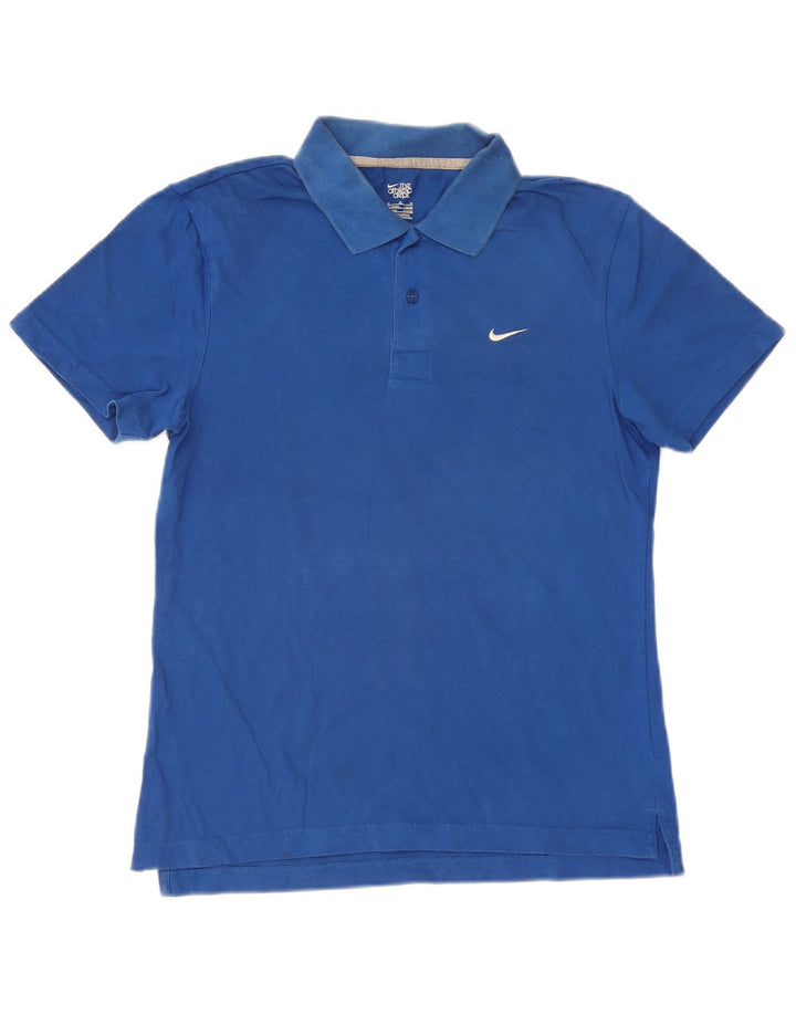 Nike Polo Shirt til mænd UK 38/40 Medium Blue Bomuld