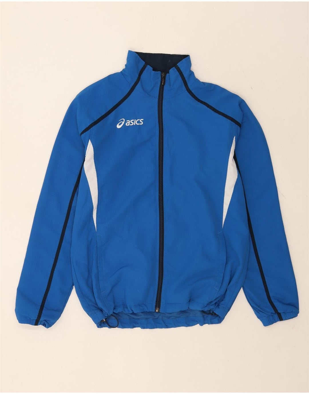 Asics Herre grafisk træningsdragt Topjakke Medium Blue Colourblock Polyester